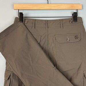 Clothing Arts Pick-Pocket Proof Cargo Pants Womens 2 Petite Gray Travel Hiking